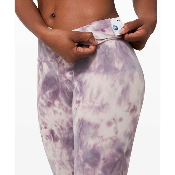 Lululemon Align Pant 25" Diamond Die Pink Bliss Graphite Purple Dye Leggings 8 - Picture 4 of 9
